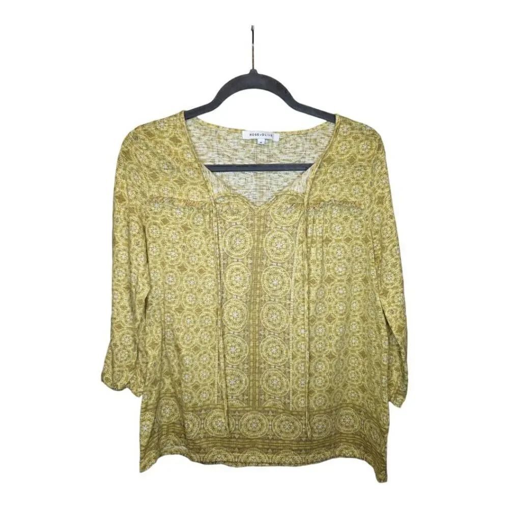 Rose+Olive Floral Blouse